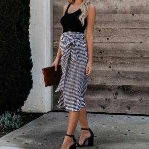 Vici plaid skirt